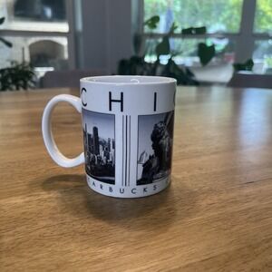 Vintage Starbucks 2003 CHICAGO Barista‎ Mug City Scenes Series EUC